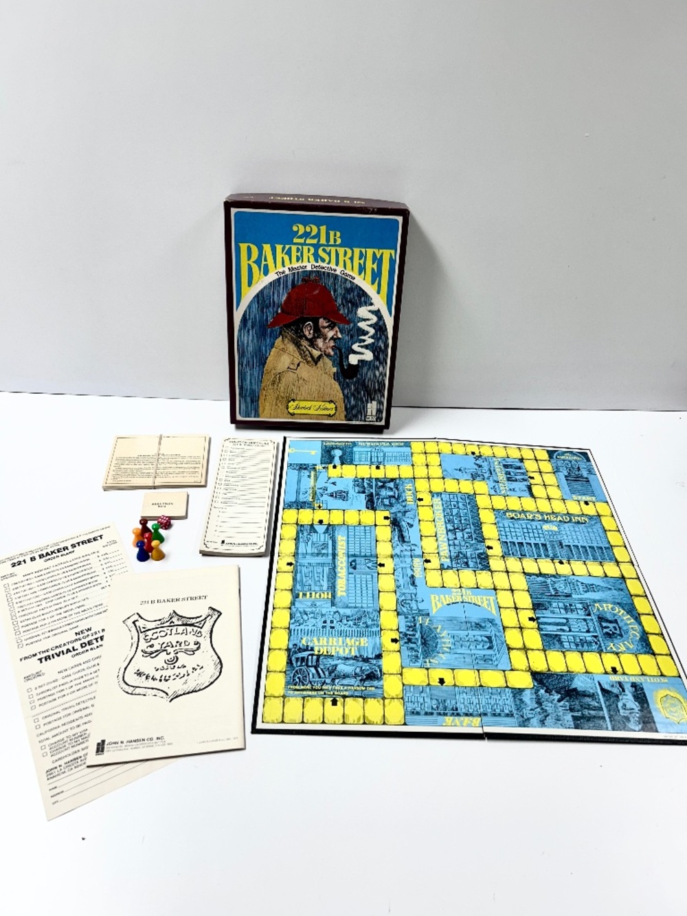 Never Played Vintage 221B Baker Street Sherlock Holmes Master Detecive Game H-23